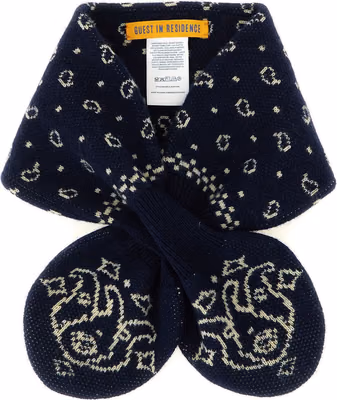 Blue Wool Foulard