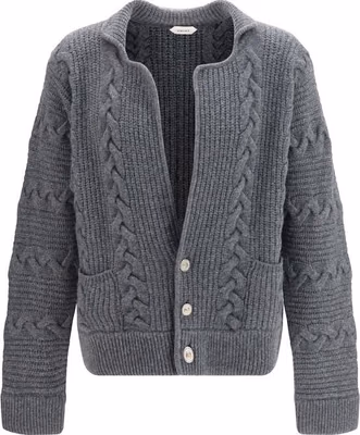 Gray Wool Oves Aries Cardigan