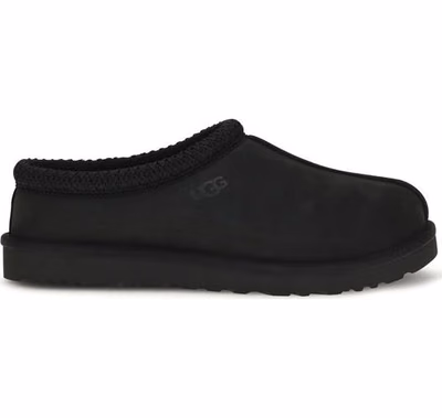 Black Nubuc Leather Clogs