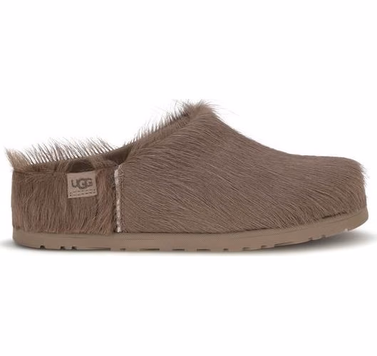 Brown Nubuc Leather Clogs