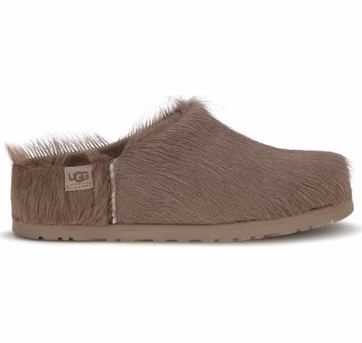 Brown Nubuc Leather Clogs