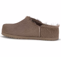 Brown Nubuc Leather Clogs 3