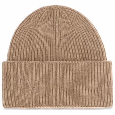 Beige Cashmere Beanie