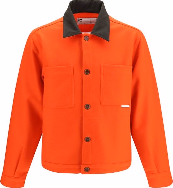Red Wool Oves Aries Full-Length Jacket