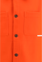 Red Wool Oves Aries Full-Length Jacket 3