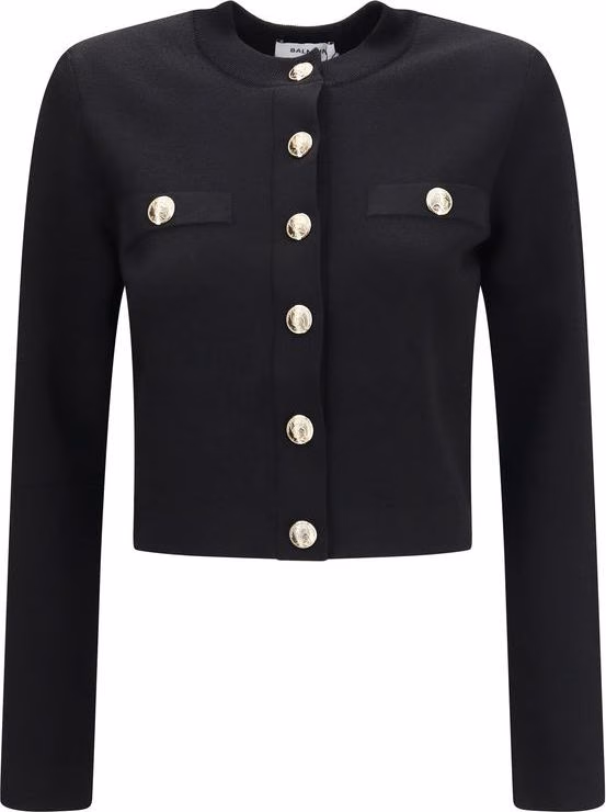 Black Viscose Cardigan