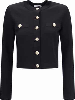 Black Viscose Cardigan