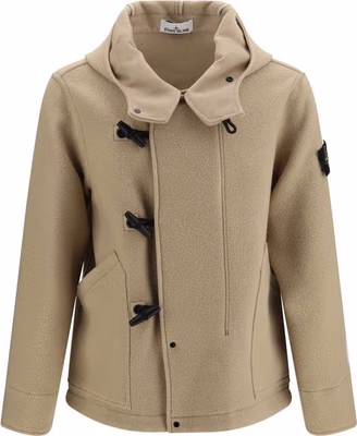 Beige Wool Oves Aries Full-Length Jacket
