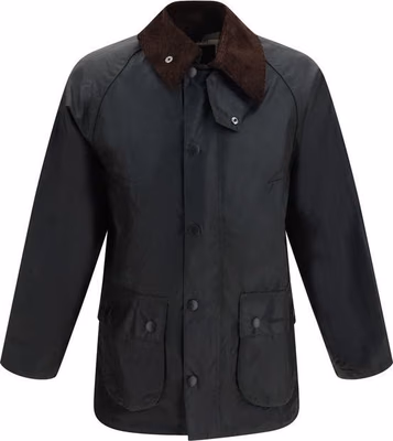 Black Cotton Full-Length Jacket