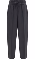 Black Wool Oves Aries Casual Pants 1