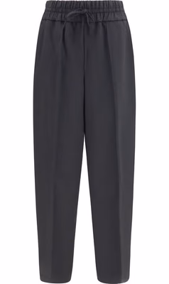 Black Wool Oves Aries Casual Pants