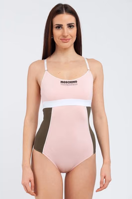 Multicolor Cotton One-Piece Swimsuit