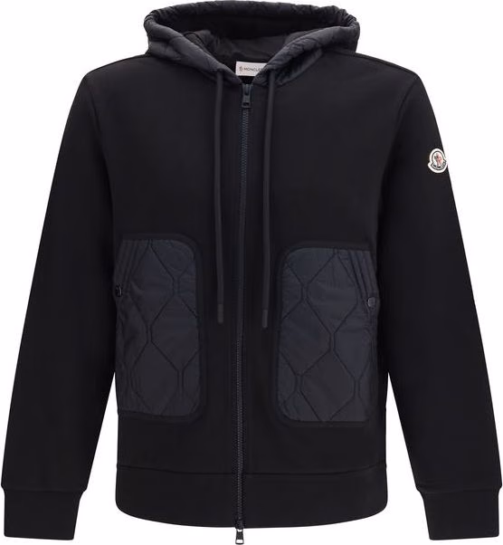 Black Cotton Sweatshirt