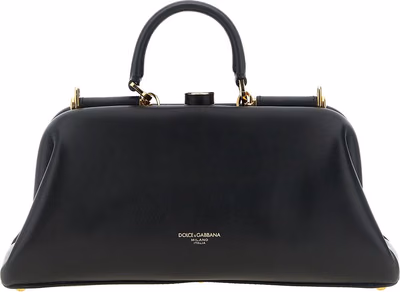 Black Lamb Leather Handbag