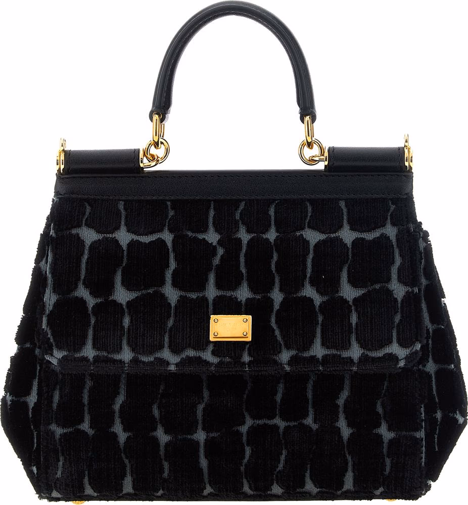 Black Cotton Handbag