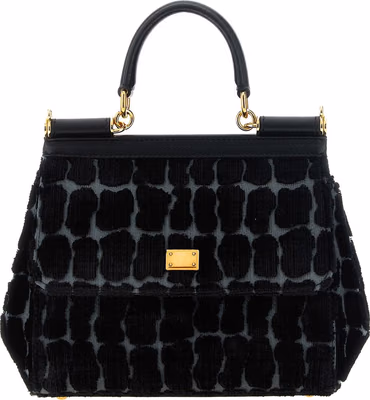 Black Cotton Handbag