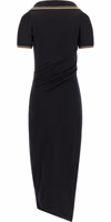 Black Cotton Midi Dress 2