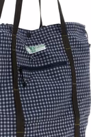 Blue Nylon Tote Bag 3