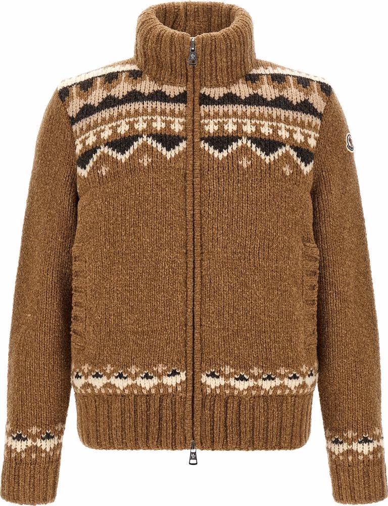 Brown Virgin Wool Cardigan