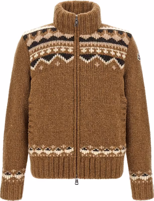 Brown Virgin Wool Cardigan