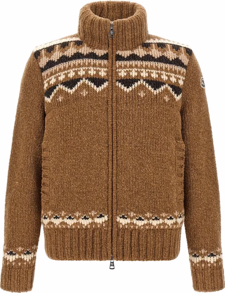 Brown Virgin Wool Cardigan
