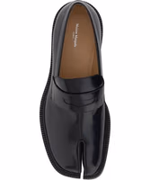 Black Calf Leather Bos Taurus Slip-On Loafers 4