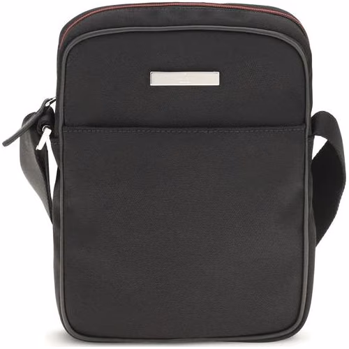Black Fabric Shoulder Bag