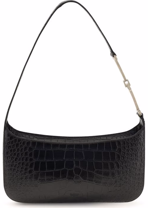Black Calf Leather Bos Taurus Shoulder Bag