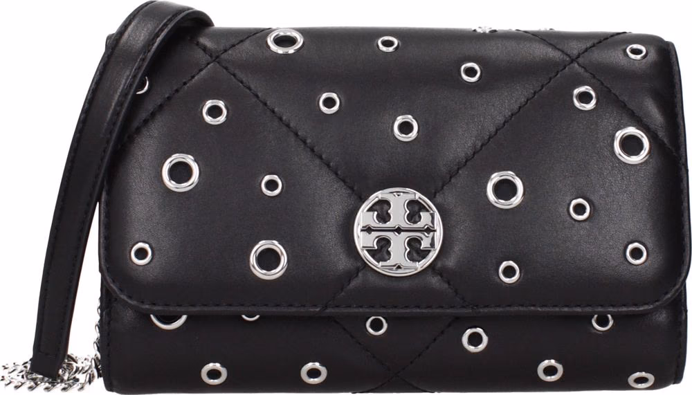 Black Leather Clutch Bag