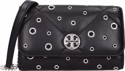 Black Leather Clutch Bag
