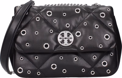 Black Leather Crossbody Bag