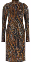 Multicolor Viscose Short Dress 1
