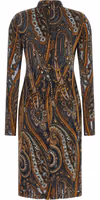 Multicolor Viscose Short Dress 2