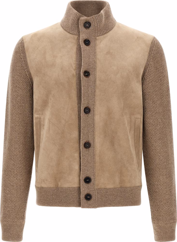 Beige Cashmere Cardigan