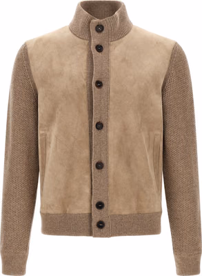 Beige Cashmere Cardigan