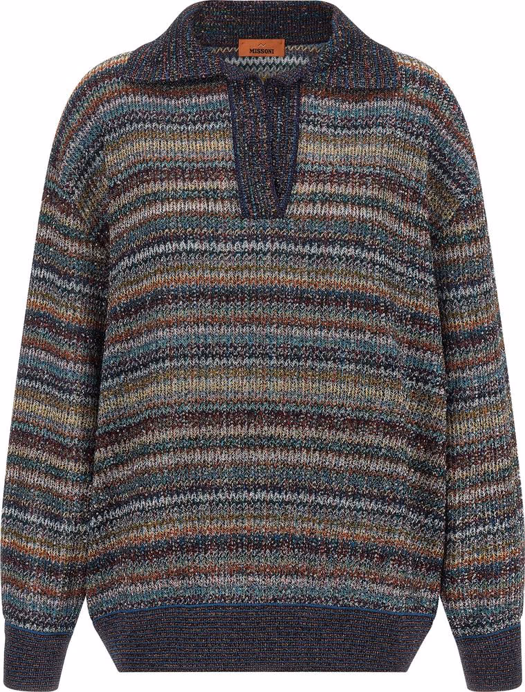 Multicolor Viscose Polo Shirt