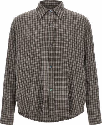 Gray Virgin Wool Blouse