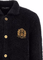 Black Alpaca Leather Cardigan 3