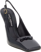 Black Calfskin High Heel Pumps 2