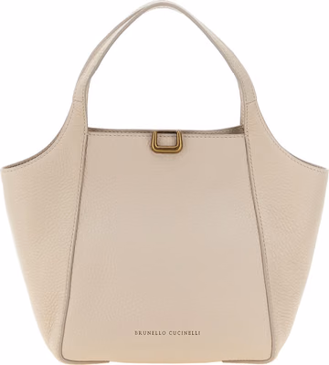 Beige Nubuc Leather Handbag