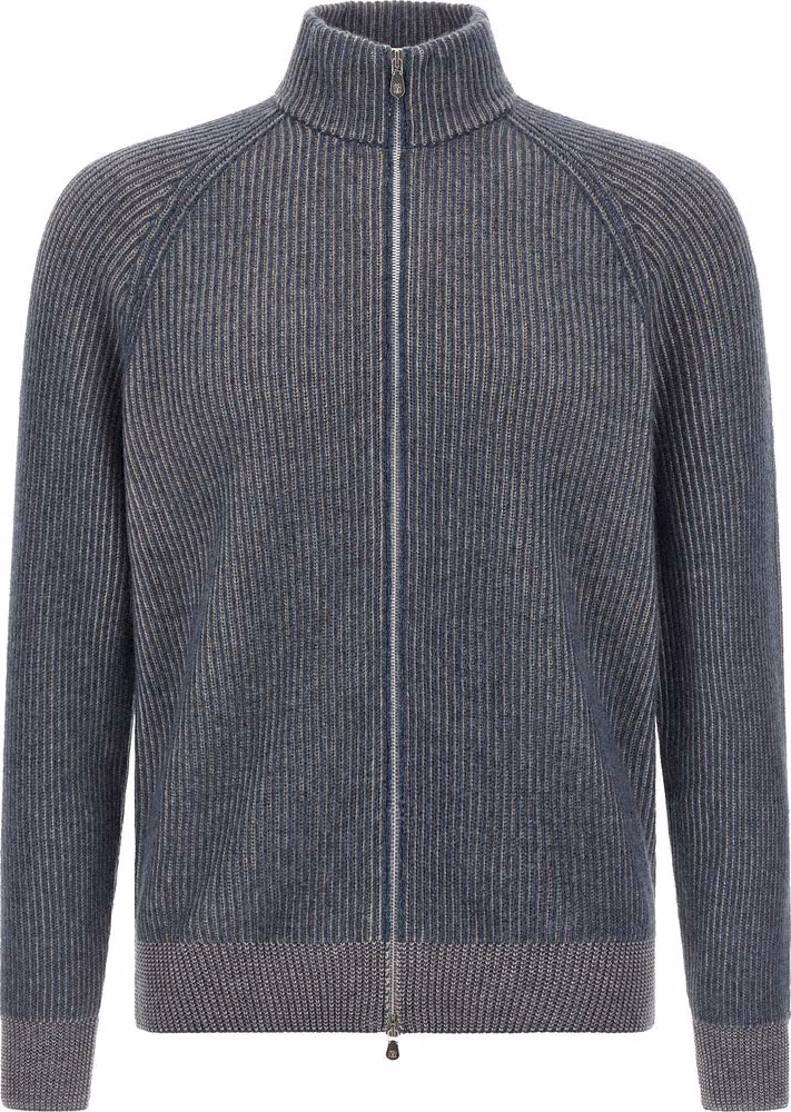 Blue Cashmere Cardigan