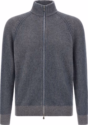 Blue Cashmere Cardigan