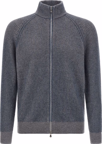 Blue Cashmere Cardigan