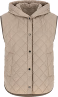Beige Polyamide Sleeveless Jacket 1