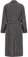 Gray Alpaca Leather Coat 2