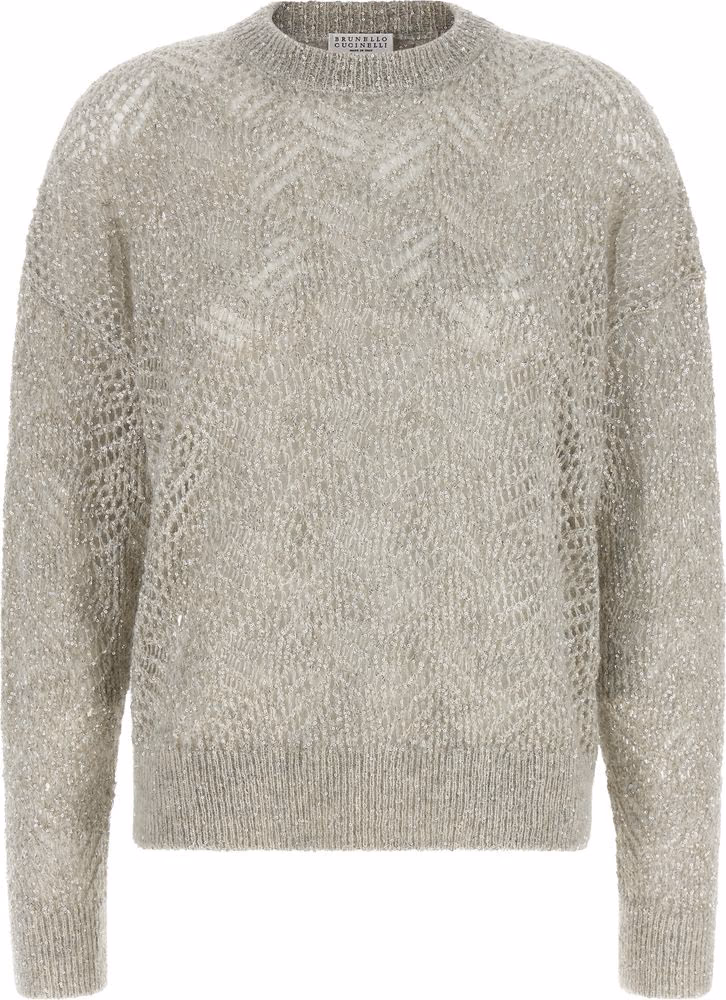 Gray Polyamide Cardigan