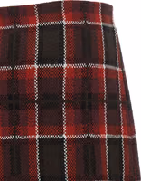 Red Wool Long Skirt 4