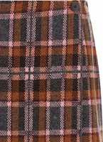 Brown Wool Long Skirt 3