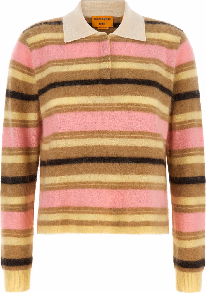 Multicolor Cashmere Polo Shirt