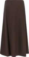 Brown Virgin Wool Midi Skirt 2